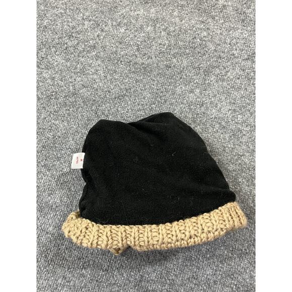 Wool Hand Knit Kids Beanie Mountain Climbing Art Goblincore Nature Cozy Cottage - Picture 2 of 9